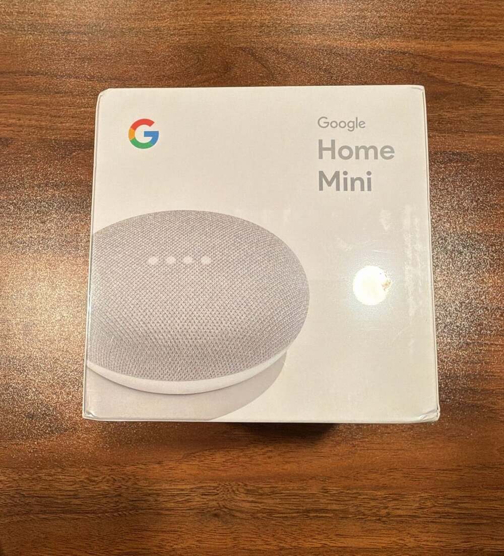 Google Home Mini Smart Speaker Chalk